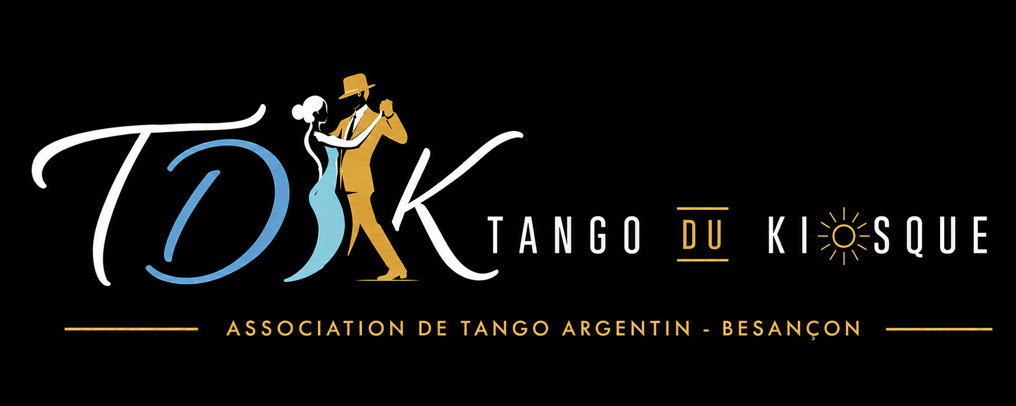 Bandeau Tango du Kiosque avec le kiosque au centre